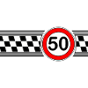 50s Race Check Motif Shirt
