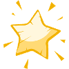 Shining Cartoon Star – Cheerful Golden Design