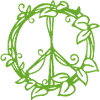 Nature-Inspired Peace Symbol Design