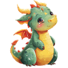 Mignon bébé dragon