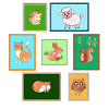 Beer stamps with animals