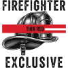 Firefighter Helmets Red Graphic Design