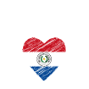 J’aime le Paraguay, drapeau du Paraguay