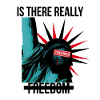Rebellious Statue with Censorship Elements