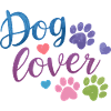 Dog Lover Watercolor Paw Print