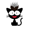 Gekke kat. Rare kat – grappig haar
