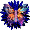Galaxy Wings – Butterfly on Cosmic Bloom