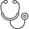 Medical Stethoscope logo icon