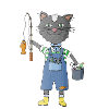 Fur and Fish Fishing Cat