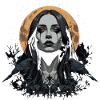 Gothic beautiful woman