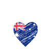 J’aime l’Australie, drapeau de l’Australie