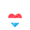 I love Luxembourg, flag of Luxembourg