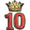 10 Zahl Krone