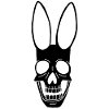 Black Rabbit Skull