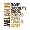 Eybony coffee and chocolate themed design