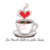 Heart mug with love motifs