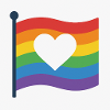 #PrideFlagge #LoveIsLove #LGBTQDesign #RegenbogenH