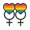 #LesbianLove #VenusSymbols #RainbowHearts #LGBTQFr