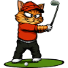 Chats Golf / Chat golfeur