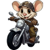 Souris Moto / Motard Souris