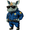 Rhinos Police / Policeman Rhino