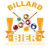 Billiard Billardspieler Geschenk Biertrinker