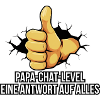 Dad thumbs up with lettering