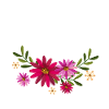 Crab With Flowers