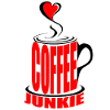 COFFEE Junkie with Heart Mug