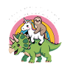 To The Rave EDM Unicorn Sloth Dinosaur