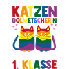 Katzen Erste Klasse Einschulung Schulkind