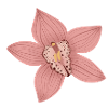 Fleur d’orchidée rose