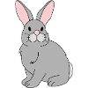 Cute Bunny in Cartoon Style