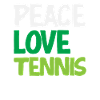 Peace Love Tennis Player Design