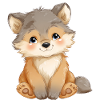 Cute Baby Wolf