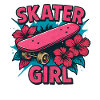 Skater Girl Skateboarden