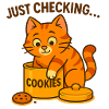 Cookie Cat – "Just checking..."