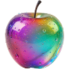 Rainbow Apple Aesthetic Design