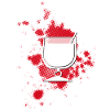 WINE GLASS with dotted HG