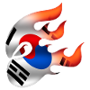 Koreanische Flagge - Korea - Ninja
