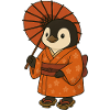 Cute Penguin Japan Anime Tradition