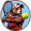 Bear Tennis Player
