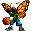 Papillons Basket-ball / Basketteur Schmett