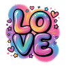 Aquarelle d’amour Grafitti – Cadeau fille