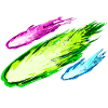 Explosion von bunten Drachen