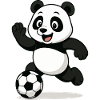 Panda Soccer Sports Comic