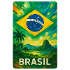 Brazil – Tropical Flag Painting