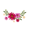 Chameleon With Flowers