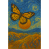 Butterfly in Van Gogh style