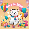 Ours d’anniversaire avec ballons 2026
